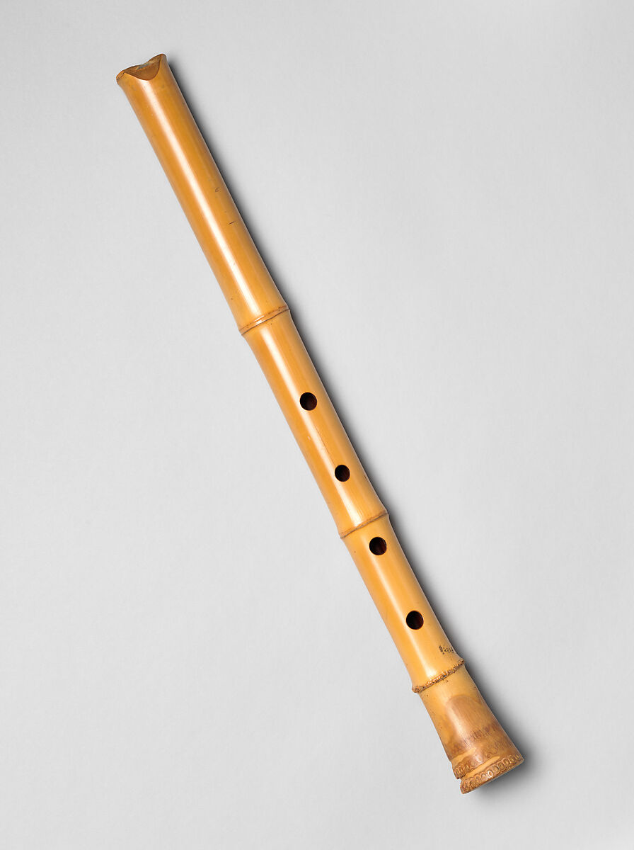 Shakuhachi, Bamboo, horn, lacquer, Japanese