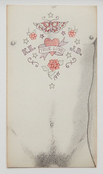Untitled (True Love), Joe Brainard American, Graphite and porous-point pens on paper