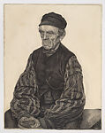 Farmhand, Dirk Hidde Nijland Dutch, Charcoal