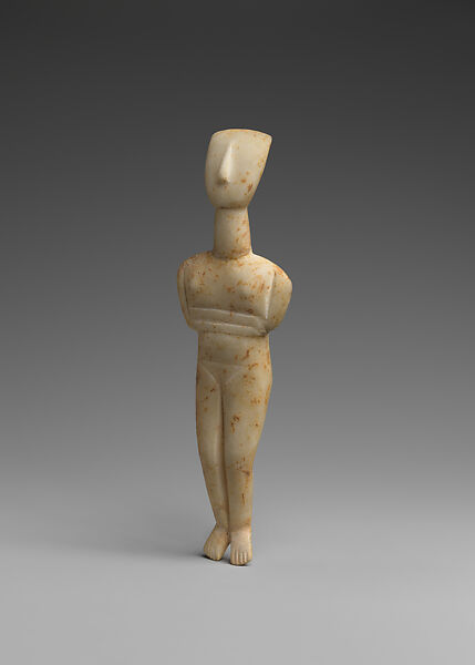 Marble female figure, Marble, Cycladic