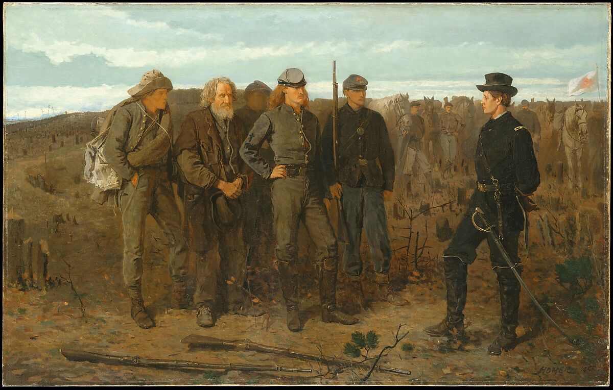 Prisoners from the Front, Winslow Homer American, Oil on canvas, American