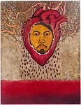 Corazón, Corazón, Nahum B. Zenil Mexican, Cut and torn pasted paper and colored inks and varnish on paper