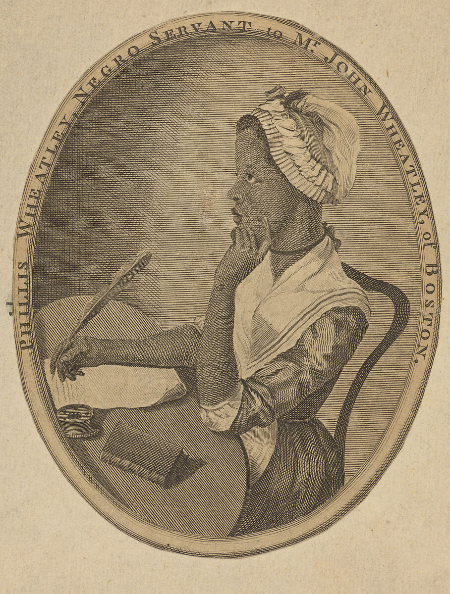 Phillis Wheatley, Scipio Moorhead  American, Engraving