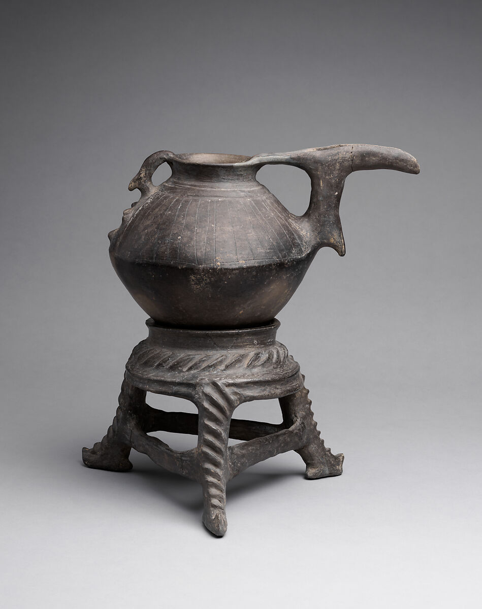 Spouted jar, Ceramic, Iran