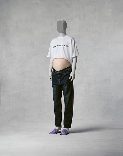 Ensemble, Xander Zhou Chinese, (a) cotton, (b) silicone, (c-e) cotton, (f-g) leather, Chinese