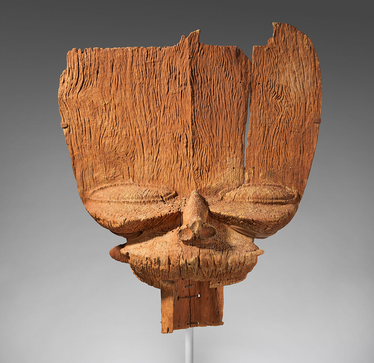 Tsesah crest, Grassfields artist, Wood, Bamileke