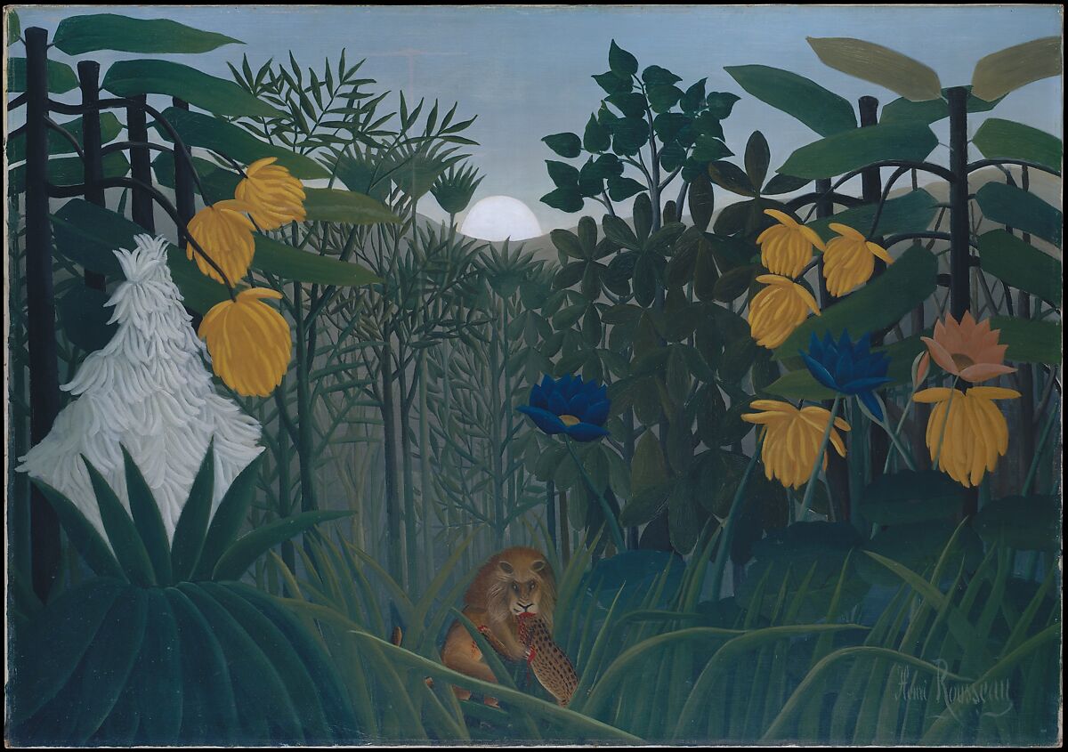 The Repast of the Lion, Henri Rousseau (le Douanier) French, Oil on canvas