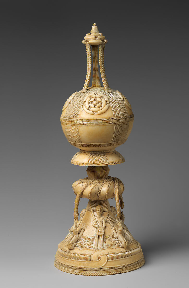 Lidded saltcellar, Temne or Bullom artist(s), Ivory, Temne or Bullom peoples