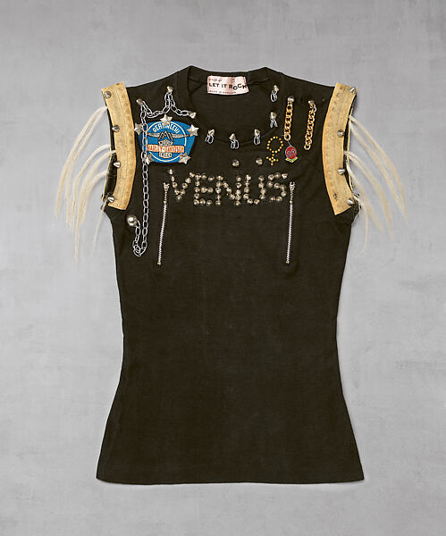 "Venus" T-shirt, Vivienne Westwood British, cotton, tin, brass, horsehair, rubber, British