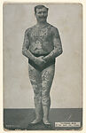Tatooed Man from Stars Exhibit Cards series (W401), Commercial lithograph