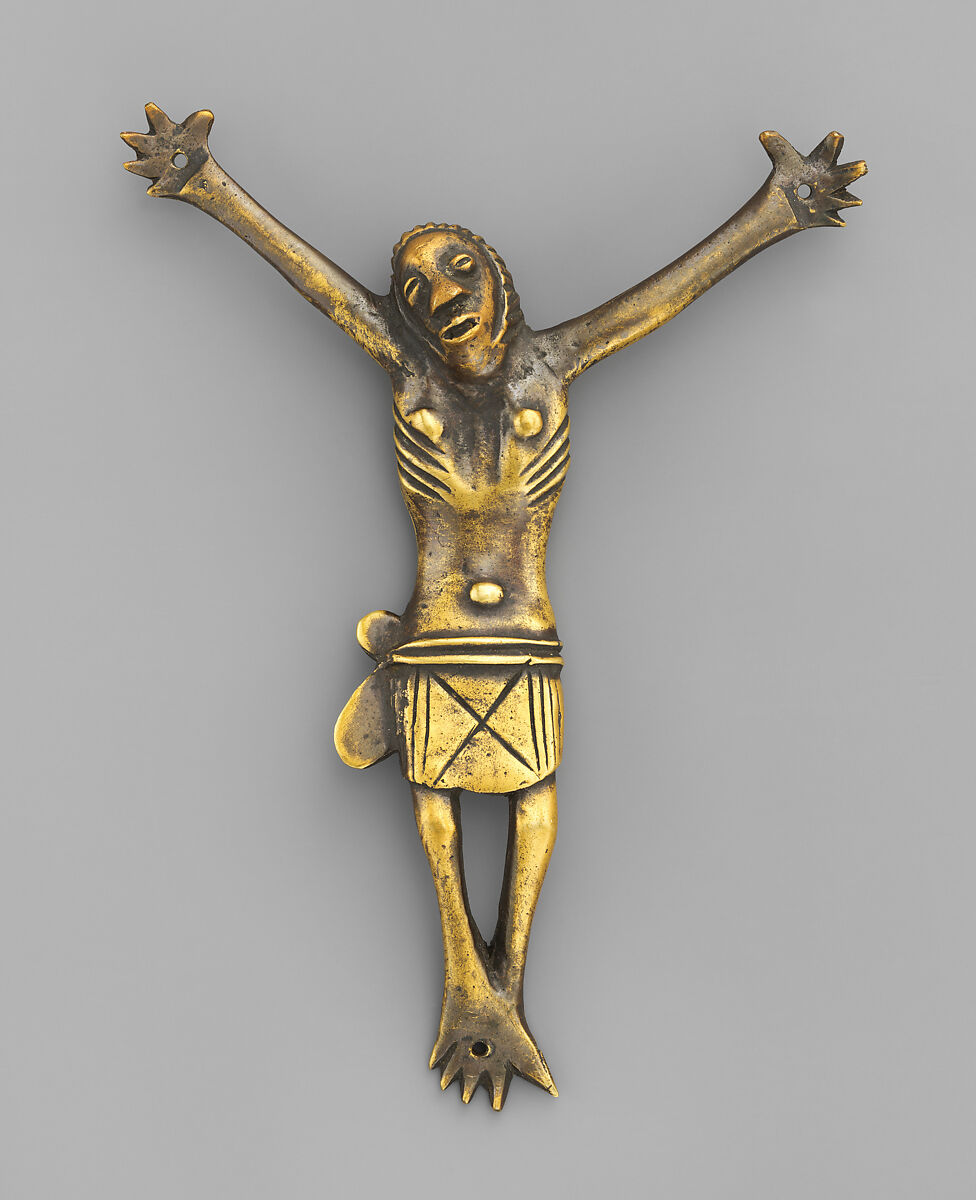 Christ figure, Kongo artist, Brass, Kongo