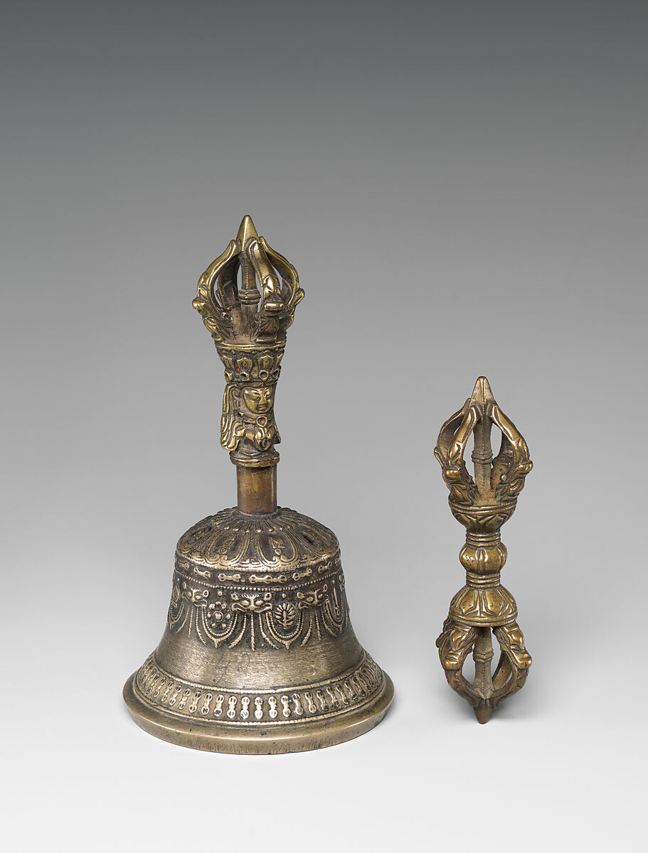 Dril-Bu and Dorje, bronze, Tibetan