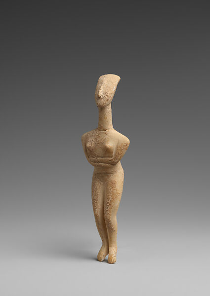 Marble female figure, Marble, Cycladic