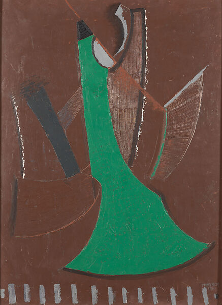Mime, Man Ray  American, Oil on paperboard