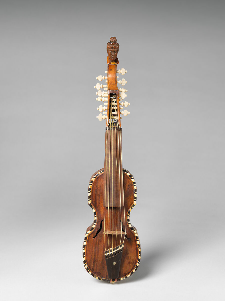 Pochette with sympathetic strings, Wood, ebony, ivory, French