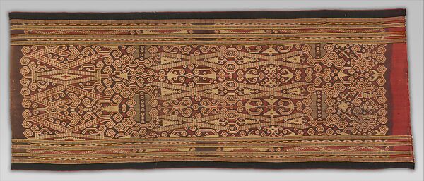 Kain kebat (women’s skirt), Kantu' artist, Cotton, Kantu' people