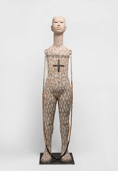 Release, Rose B. Simpson American, Clay, steel, twine and grout