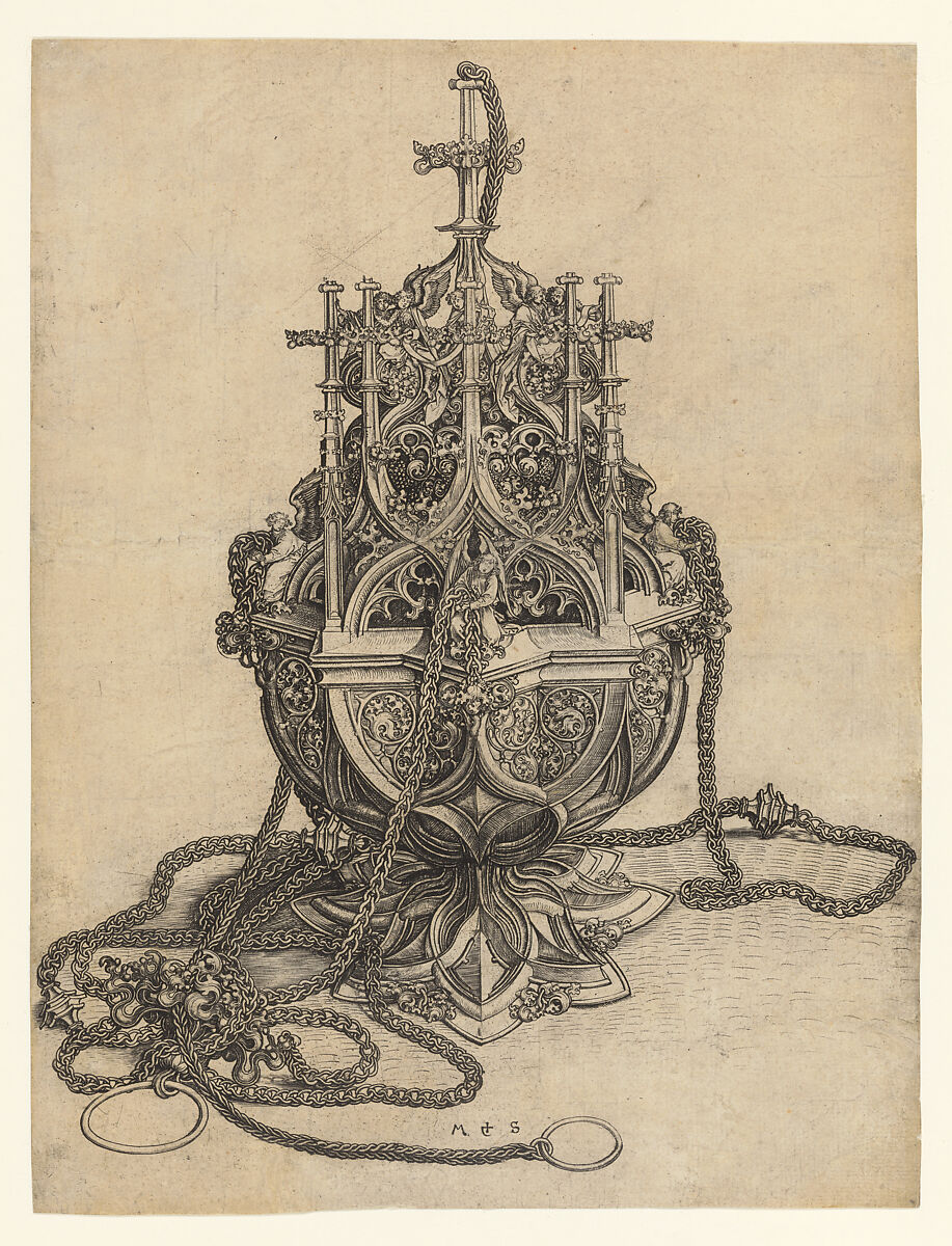 The Censer, Martin Schongauer  German, Engraving