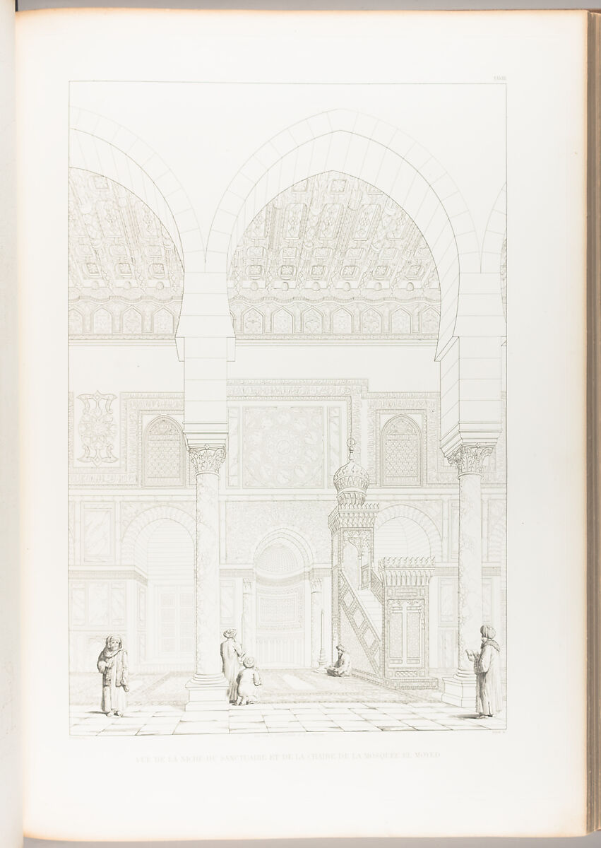 Architecture arabe : ou, Monuments du Kaire, mesurés et dessinés, de 1818 à 1826, Pascal Coste  French, Etching