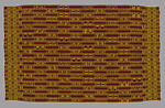 Royal man's kente (prestige cloth), Asante-Akan artist, Silk, dye, Asante-Akan